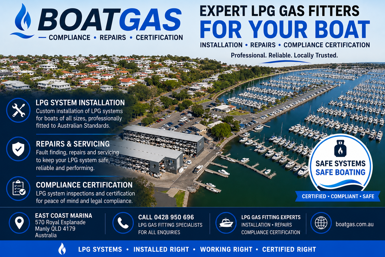 East Coast Marina marine gas services