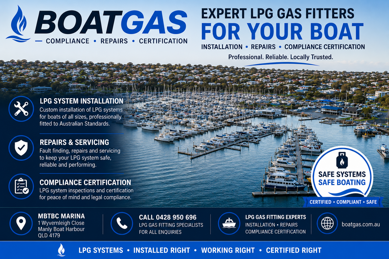 MBTBC Moreton Bay Trailer Boat Club marine gas services